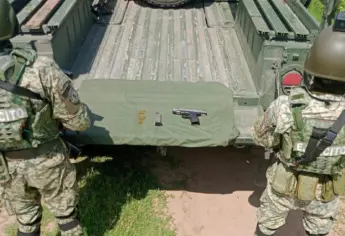 Aseguran un arma, un cargador y cartuchos en Navolato