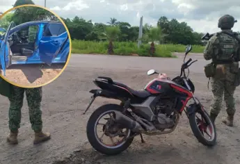 Aseguran en Culiacán y Elota 2 vehículos robados, cargadores y municiones
