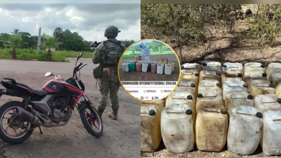 Aseguran zona de concentración de químicos en Culiacán y Badiraguato Aseguran zona de concentración de químicos en Culiacán y Badiraguato
