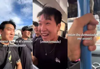 Coreanos se suben a camión urbano en México y viven toda una experiencia | VIDEO
