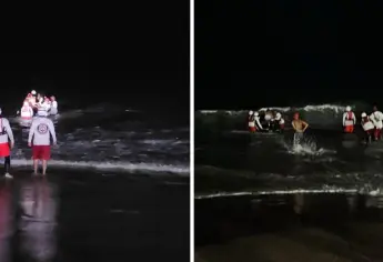 En medio de fuerte lluvia en Mazatlán salvavidas rescatan a 22 turistas de yate