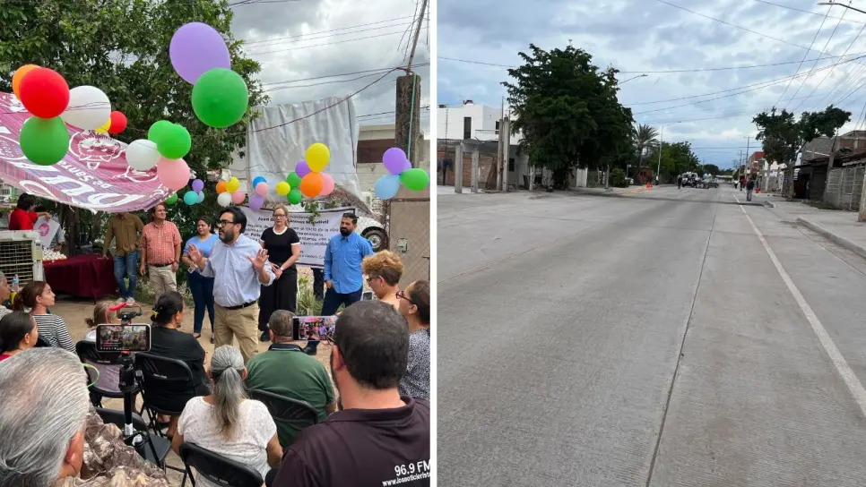 Gámez Mendívil entrega 3 calles en la colonia Pemex, Culiacán Gámez Mendívil entrega 3 calles en la colonia Pemex, Culiacán