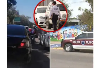 Tránsito de Ahome advierte multas de $1,200 a quienes hagan doble fila en escuelas