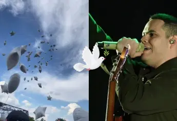 Con banda y palomas blancas sepultan a Ernesto Barajas, vocalista asesinado de Enigma Norteño | VIDEO