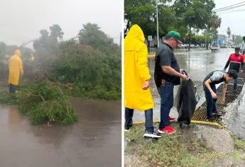 Ante fuertes lluvias, Protección Civil atiende afectaciones en Los Mochis y comunidades rurales