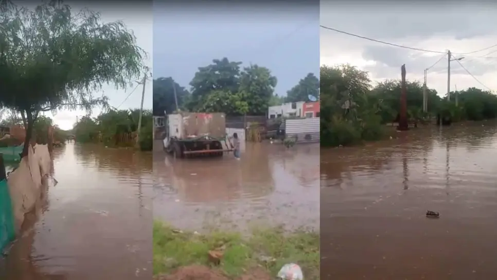 Llueve en Higuera de Zaragoza y se vuelve a inundar El Atún Llueve en Higuera de Zaragoza y se vuelve a inundar El Atún