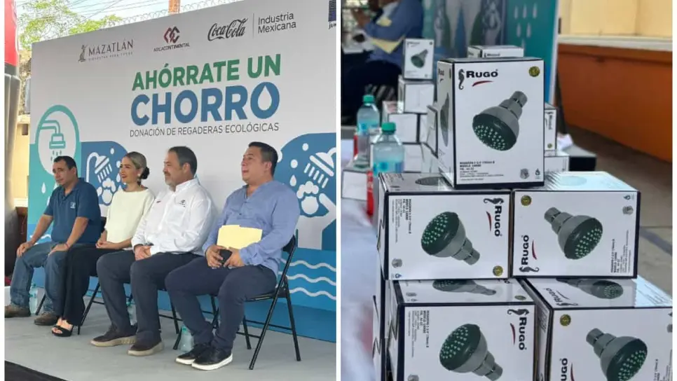 Arranca programa "Ahórrate un Chorro" con la entrega de regaderas ecológicas en Mazatlan 