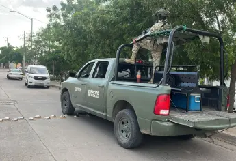 Caen dos sujetos armados tras acciones del Ejército en el sector Aeropuerto en Culiacán 