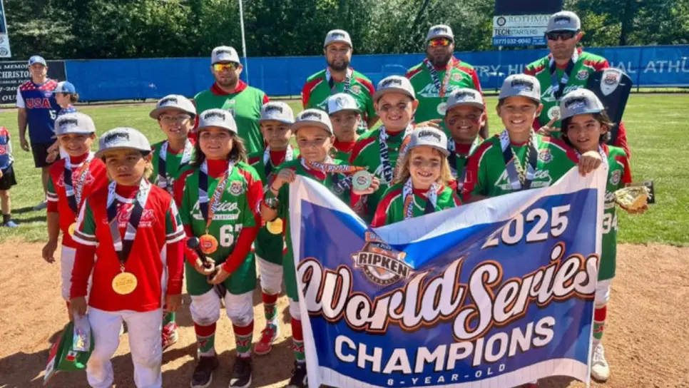 México campeón de la Serie Mundial Cal Ripken Sub-8 tras vencer a Estados Unidos