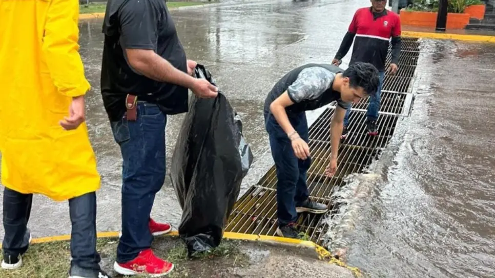 Alcantarillas de Los Mochis se llenan de basura con cada lluvia Alcantarillas de Los Mochis se llenan de basura con cada lluvia