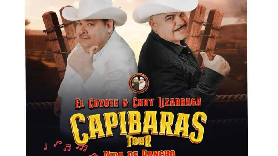 Abren nuevas zonas para ver a El Coyote y Chuy Lizárraga en su gira Capibara Tours en Mazatlán Abren nuevas zonas para ver a El Coyote y Chuy Lizárraga en su gira Capibara Tours en Mazatlán