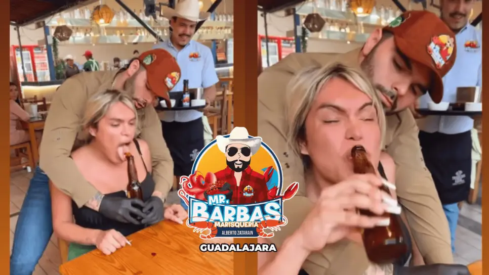 Wendy Guevara disfrutó del baile sexy de El Barbas de los mariscos | VIDEO Wendy Guevara disfrutó del baile sexy de El Barbas de los mariscos | VIDEO