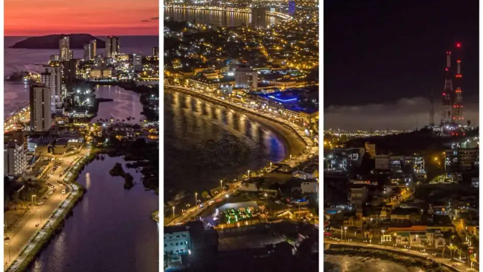 Mazatlán de noche; así luce la belleza de la Perla del Pacífico FOTOS Mazatlán de noche; así luce la belleza de la Perla del Pacífico FOTOS