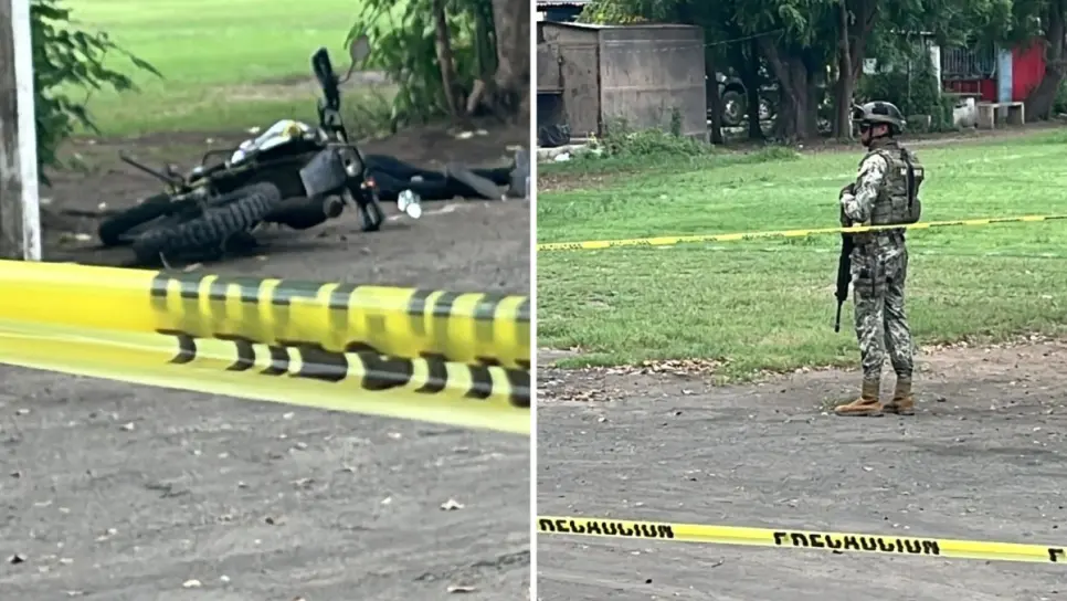 Ejecutan a motociclista en Bachigualato, Culiacán; el cuerpo fue localizado en los campos de la SAGARPA