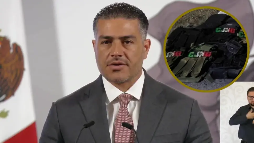 Harfuch: "Delincuentes en Sinaloa usan la imagen del CJNG para amedrentar a sus rivales" Harfuch: "Delincuentes en Sinaloa usan la imagen del CJNG para amedrentar a sus rivales"