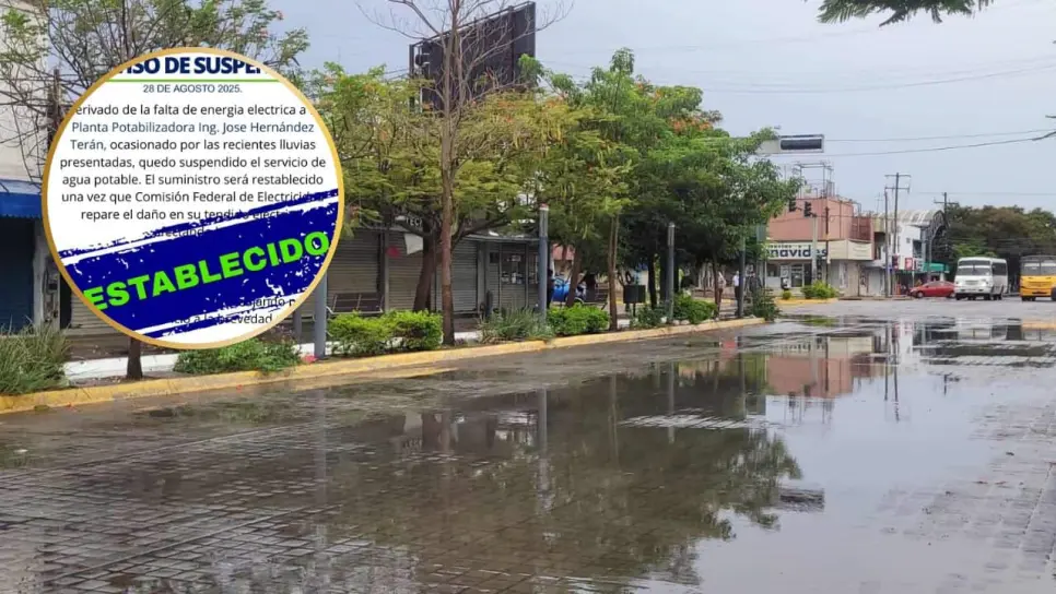 JAPAMA repara falla; en horas regresará el agua a Los Mochis; media ciudad tenía limitado el servicio