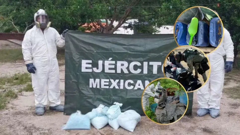 Aseguran más de 70 kilos de fentanilo y cocaína en Badiraguato