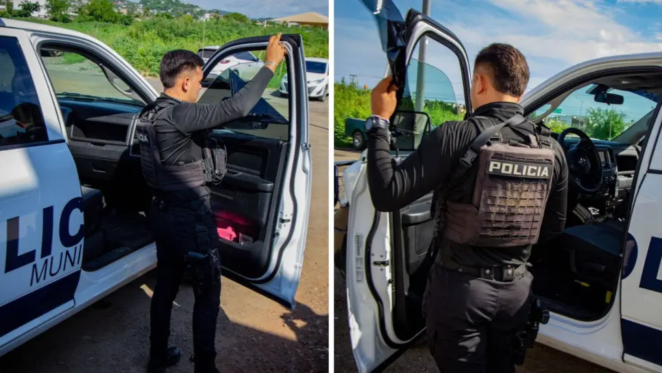 ¡Ponen el ejemplo! Retiran polarizado de patrullas de la Policía Municipal de Mazatlán