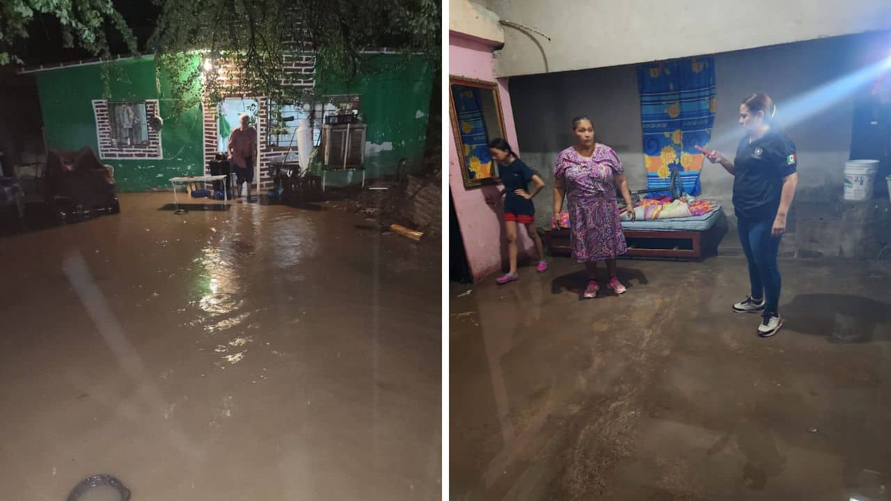 Inundaciones en El Fuerte: agua alcanza hasta 1 metro en viviendas tras lluvias torrenciales