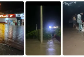 Nos estamos inundando: calles y casas bajo el agua en El Fuerte por lluvias torrenciales