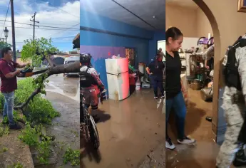 Lluvias en El Fuerte afectaron 6 viviendas, 1 comercio y las principales avenidas