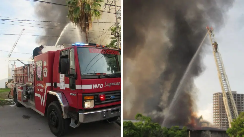 Se incendia bodega de refacciones de motocicletas en Mazatlán
