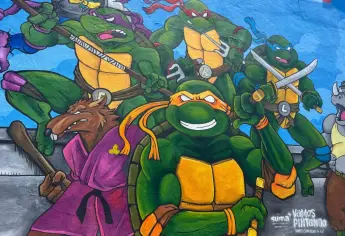 Mural de Las Tortugas Ninja causa sensación en Culiacán