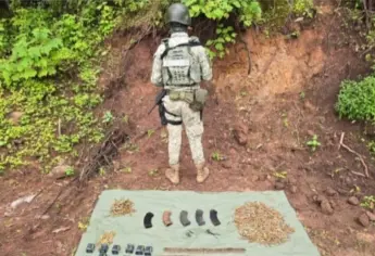 Militares inhabilitan 3 campamentos en Concordia, donde hallaron cartuchos y ropa táctica