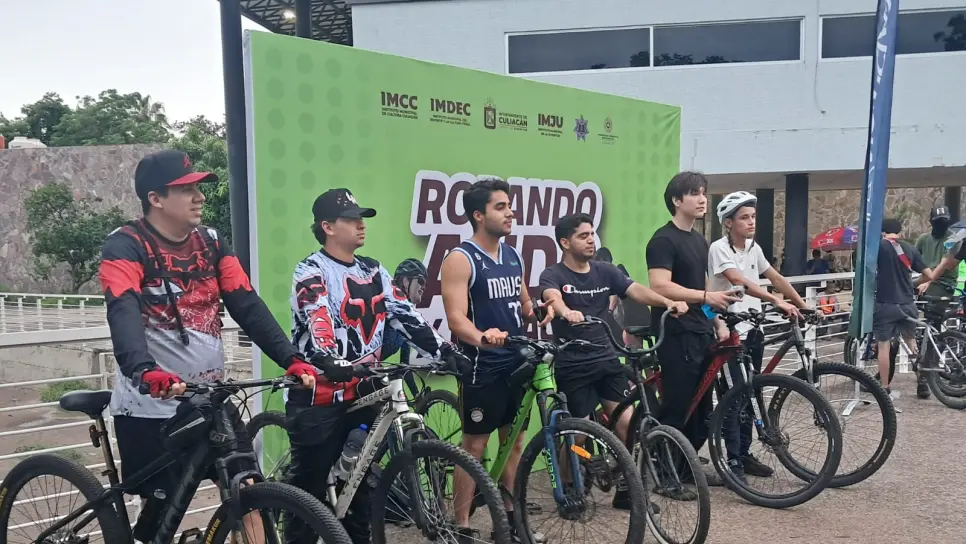 Arranca con éxito Rodando Ando por Culiacán con más de 200 ciclistas