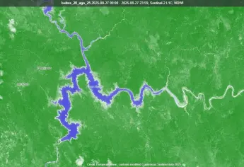 Presa Huites: Impresionantes imágenes satelitales muestran su recuperación en 2025