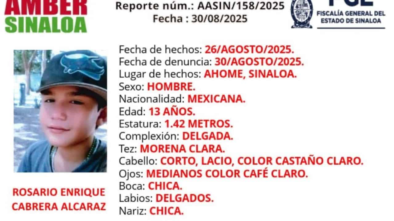 Buscan a Rosario Enrique, adolescente de 13 años desaparecido en Los Mochis Buscan a Rosario Enrique, adolescente de 13 años desaparecido en Los Mochis