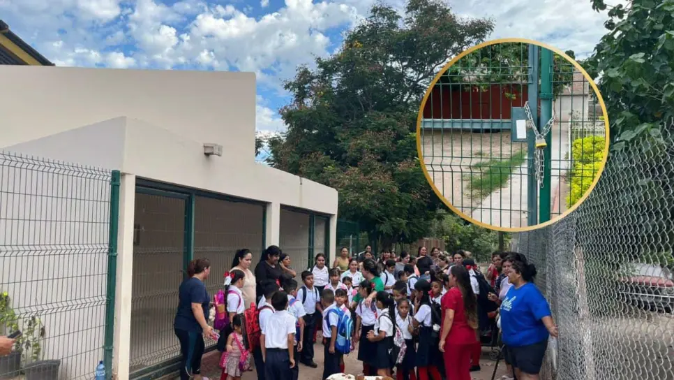 Padres detienen inicio de clases en primaria de Almacenes de Macapul, Ahome por falta de maestro Padres detienen inicio de clases en primaria de Almacenes de Macapul, Ahome por falta de maestro