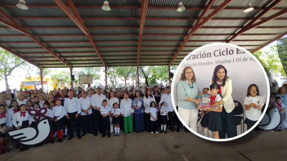 En Sinaloa educamos para la paz: autoridades estatales en arranque del ciclo escolar 2025-2026 en Culiacán
