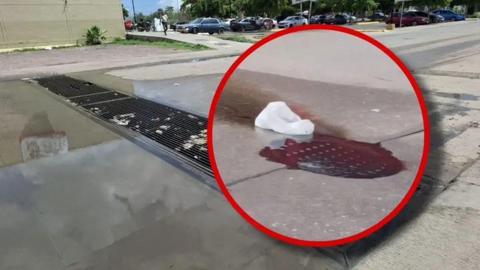 Brotan aguas de color rojo y con mal olor en drenaje de Los Mochis; afectan a distintas zonas