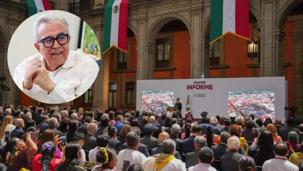 Rocha Moya asiste al Primer Informe de Gobierno de Claudia Sheinbaum
