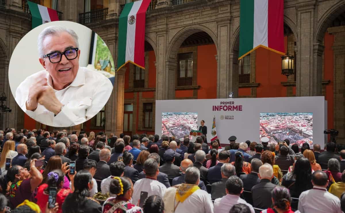 Rocha Moya asiste al Primer Informe de Gobierno de Claudia Sheinbaum