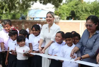 Destaca Estrella Palacios cinco obras escolares concluidas y tres más en proceso en Mazatlán