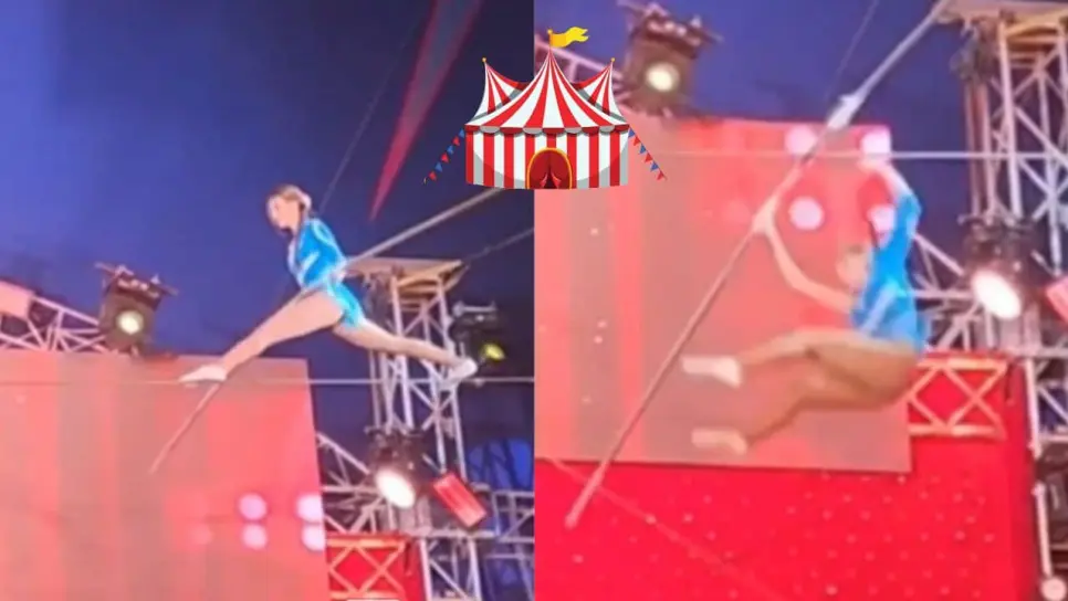 Trapecista de Circo Hermanos Gasca cae en plena acrobacia | VIDEO Trapecista de Circo Hermanos Gasca cae en plena acrobacia | VIDEO