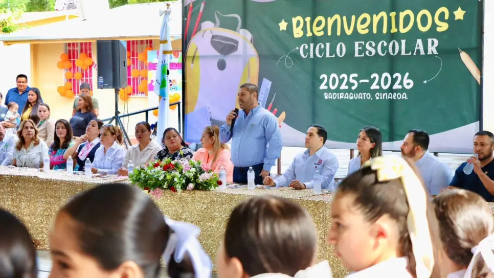 "La educación en Badiraguato cuenta con un presidente y un gobierno aliado": José Paz López presente en el arranque del ciclo escolar 2025-2026 "La educación en Badiraguato cuenta con un presidente y un gobierno aliado": José Paz López presente en el arranque del ciclo escolar 2025-2026