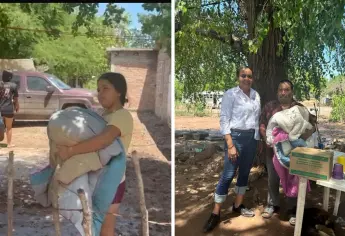Llegan los apoyos a familias afectadas por lluvias en Las Panguitas y Producto de la Revolución, en El Fuerte