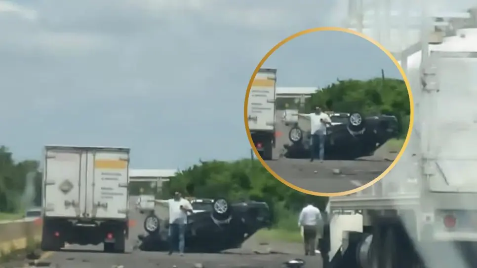 Secretario de "El Coyote" y su hermano resultan lesionados en accidente sobre "La Costera"