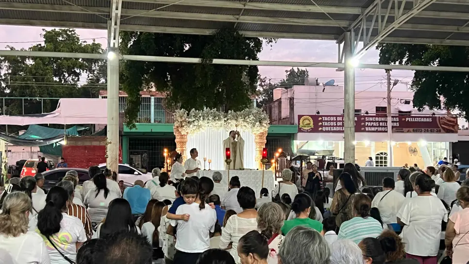 Realizan misa en Aguaruto para pedir por el regreso del síndico privado de la libertad
