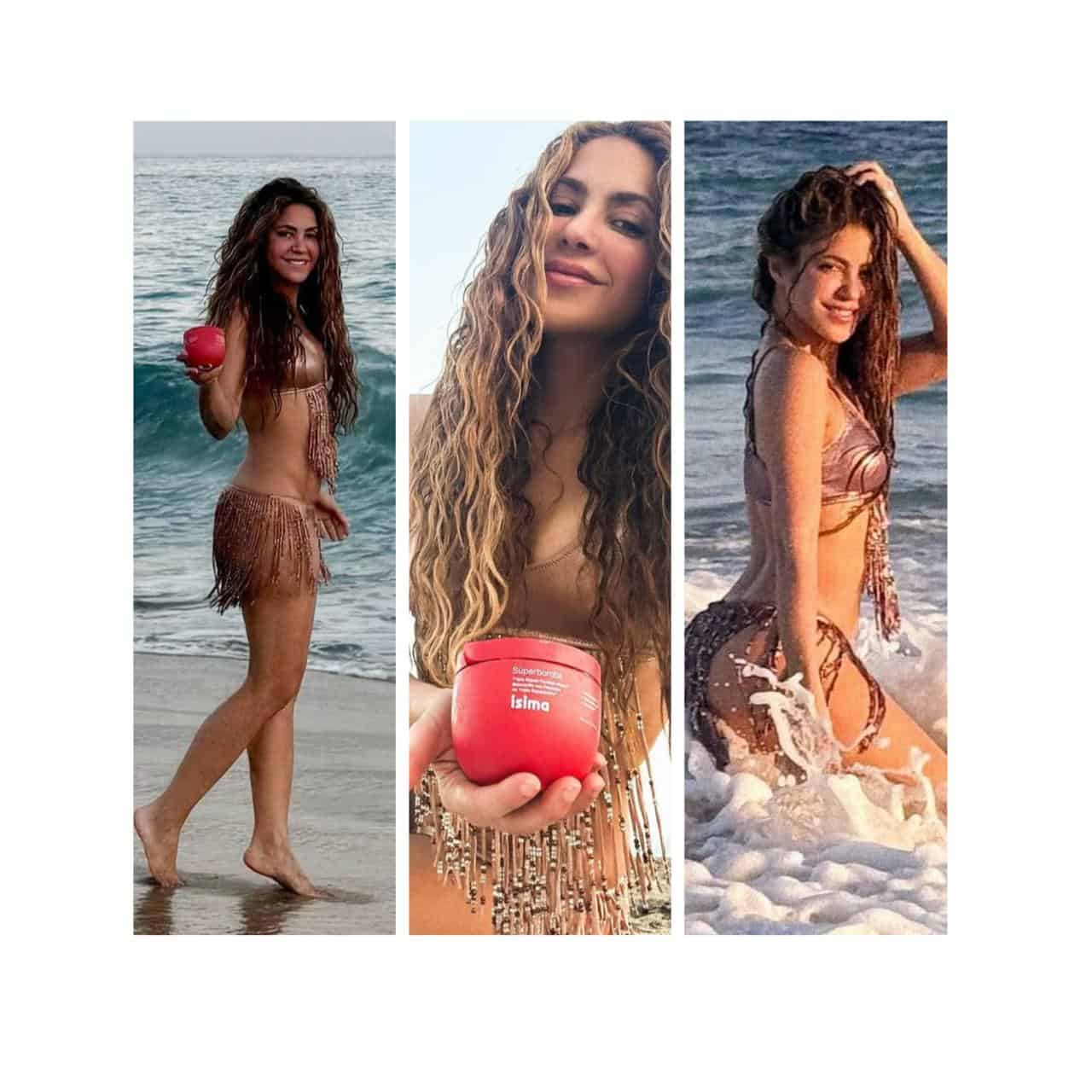 Curvas doradas y cabellera perfecta: Shakira presume su figura en playas de Mexico
