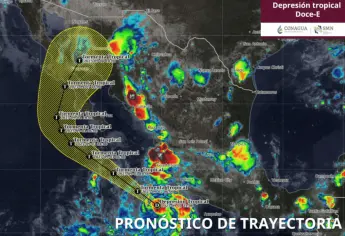 Se forma la depresión tropical Doce-E en el Pacífico con trayectoria hacia Sonora