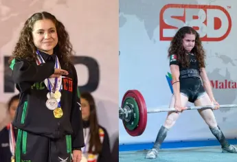 Aylin Cuevas, estudiante de la UAS, rompe récord mundial en el Campeonato de Powerlifting