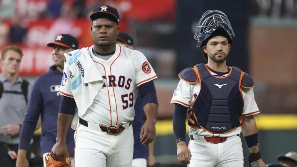 Framber Valdez golpea al mexicano César Salazar en pleno partido contra Yankees | VIDEO