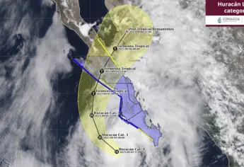 Huracán Lorena se mantiene como categoría 1 al suroeste de Baja California