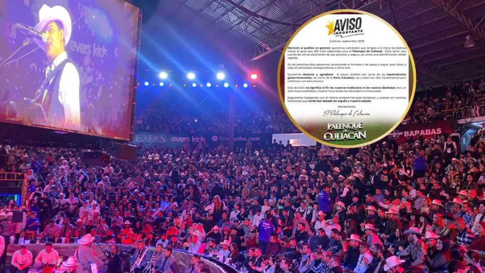 Tras larga espera, Palenque de Culiacán reembolsará boletos del 2024 Tras larga espera, Palenque de Culiacán reembolsará boletos del 2024