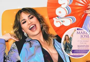 María José en concierto en Mazatlán: aprovecha 15% de descuento en boletos hasta el 6 de septiembre