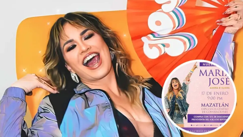 María José en concierto en Mazatlán: aprovecha 15% de descuento en boletos hasta el 6 de septiembre